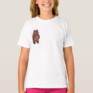 Camiseta Ursinho Fada Abelha Caprichosa para Crianças