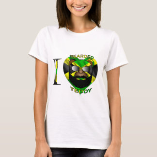Camiseta Ursinho farpado Jamaica das senhoras LUV