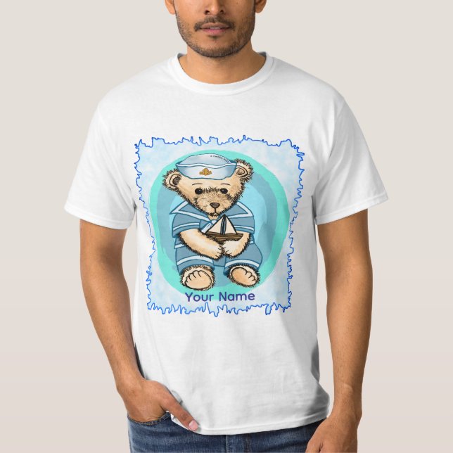 Camiseta Ursinho Marinheiro Bebê (Frente)