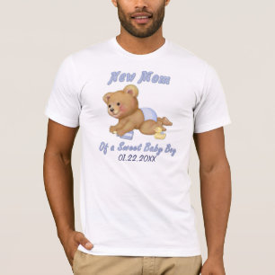 Camiseta Ursinho rastejante - Nova Mãe do Menino - Personal