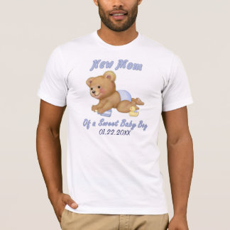 Camiseta Ursinho rastejante - Nova Mãe do Menino - Personal