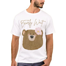 Ursinho Rosa Que Podemos Brindar Chá de fraldas De