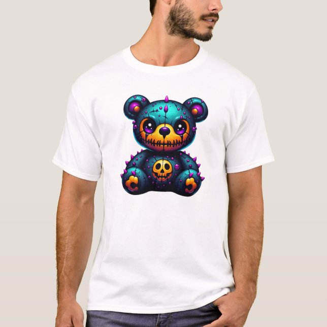 Camiseta Ursinho Voodoo assustador (Frente)