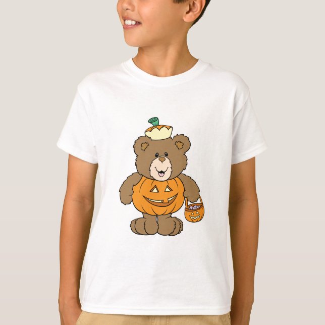 Camiseta Urso Abóbora Fofo (Frente)