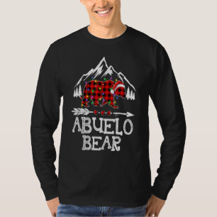 Camiseta Urso Abuelo Xadrez Búfalo Família Correspondente N
