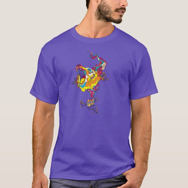 Camiseta Urso ácido psicadélico (Frente)