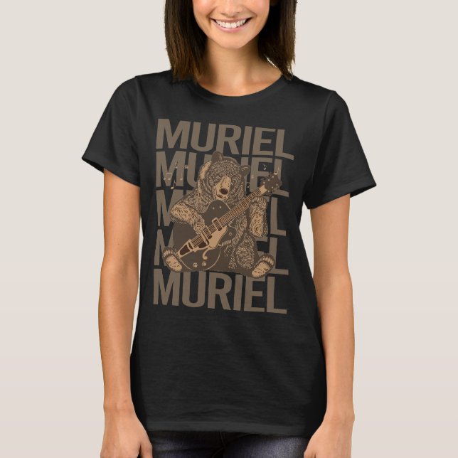 Camiseta Urso Adorável - Muriel Nome (Frente)