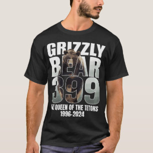 Camiseta Urso Amante Rainha Da Nação Tetons-Grizzly 399