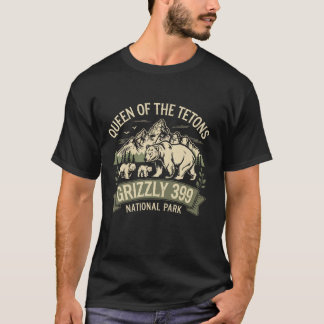 Camiseta Urso Amante Rainha Dos Tetões Nação Grizzly 399
