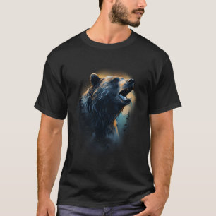Camiseta Urso Animal Arte Colorido Natureza Vida Selvagem F
