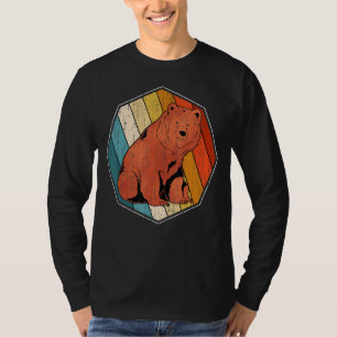 Camiseta Urso Animal da Floresta Selvagem com Urso Grizzly