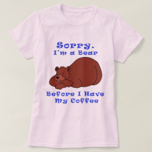 Camiseta Urso Antes do Café