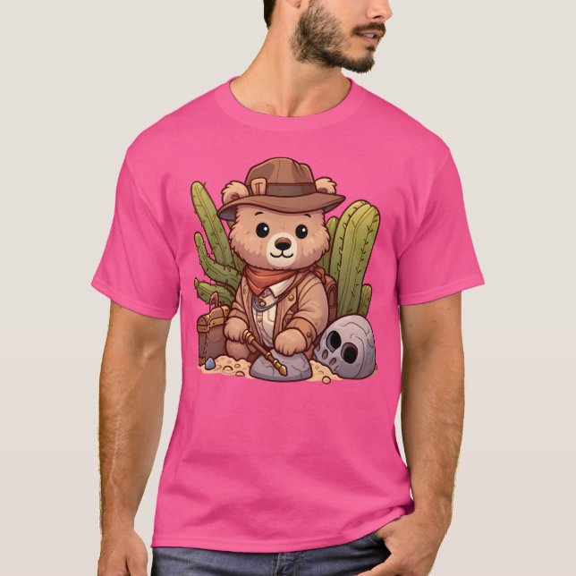 Camiseta Urso Arqueólogo Bonito (Frente)