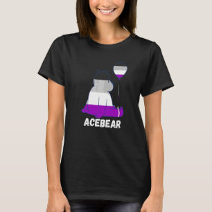 Camiseta Urso Assexual Sozinho Balão Ace Assexualidade Asse