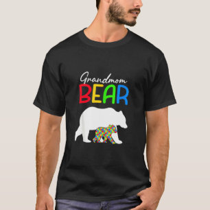 Camiseta Urso Avó Cute Conscientização do Autismo Família A