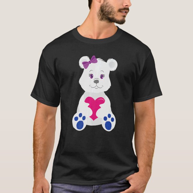 Camiseta Urso Bissexual bissexual (Frente)