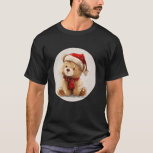 Camiseta Urso bonitinho na Estação Festiva do Amor Ursinho