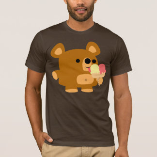 Camiseta Urso bonito dos desenhos animados com bolas:)