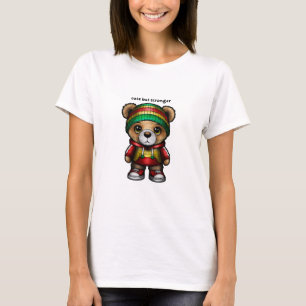 Camiseta urso bonito mas mais forte