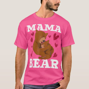 Camiseta Urso Bonito, Urso, Cubo, Animal Mãe, Mamãe, Mamãe,