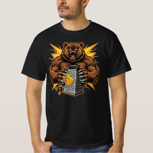 Camiseta Urso Bravo Ralhador de Queijo Inimigo