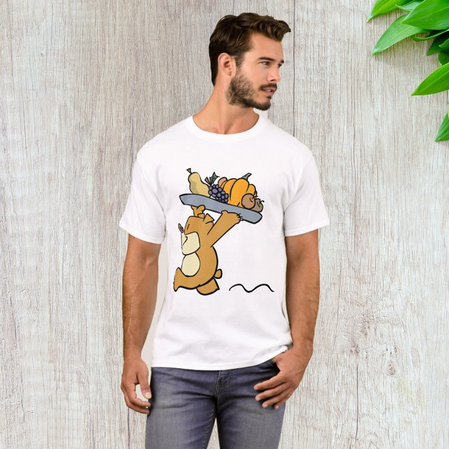 Camiseta Urso-Cachorro Carregando, Púltimo Colheita Festiva (Criador carregado)