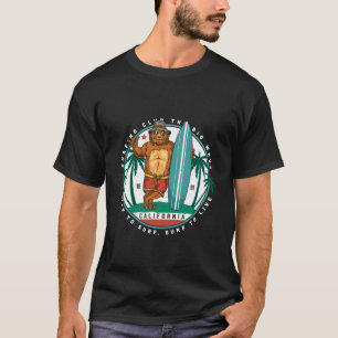 Camiseta Urso Califórnia República Bandeira do Estado Amant
