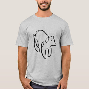Camiseta Urso Calligráfico Penwork