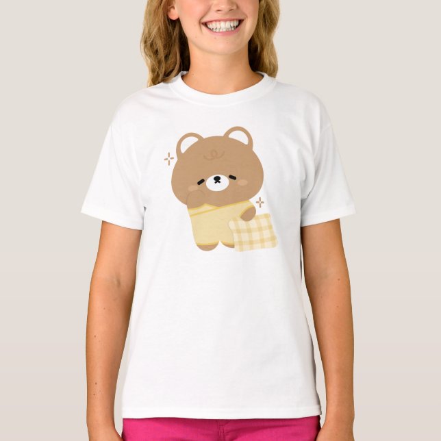 Camiseta Urso Castanho Bonito (Frente)