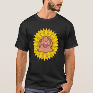 Camiseta Urso Castanho-Marrom Cinto-Cinto-Sol Floresta de G