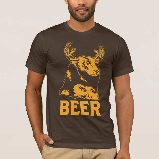 Camiseta Urso + Cerveja = Cerveja (Frente)