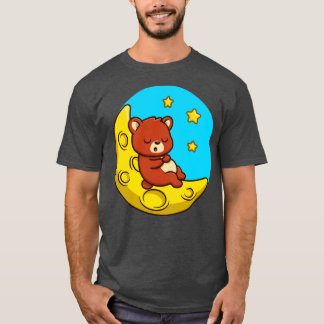Camiseta Urso Cinto Dormindo Na Lua