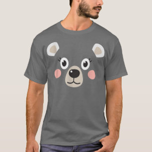 Camiseta Urso-Cinto Urso-Cinto Caricatura Preta