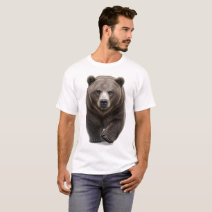 Camiseta Urso Cinzento se Aproximando