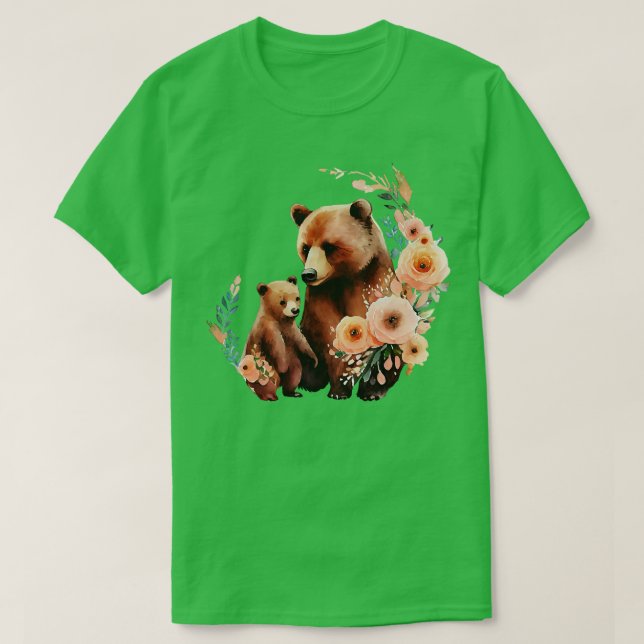 Camiseta Urso com bebê (Frente do Design)