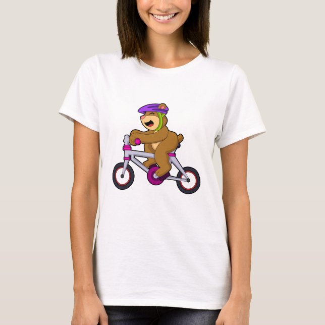 Camiseta Urso com Bicicleta e Capacete (Frente)