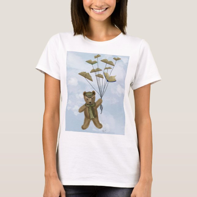 Camiseta Urso com Borboletas de Livro 2 (Frente)