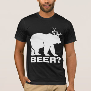 Camiseta Urso com cerveja dos cervos?