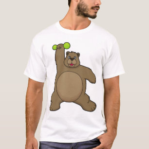 Camiseta Urso com Dumbbell na Malhação Yoga