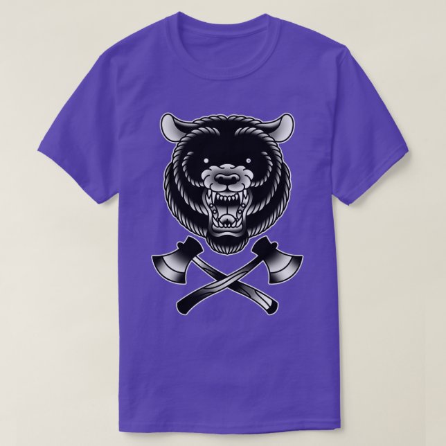 Camiseta Urso com Eixos (Frente do Design)