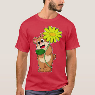 Camiseta Urso com flor amarela