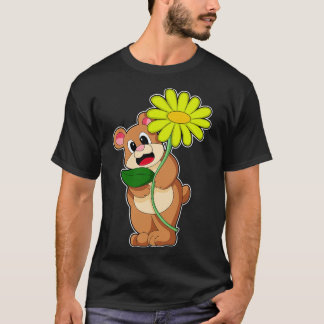 Camiseta Urso com flor amarela