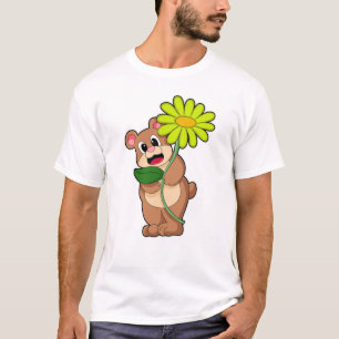 Camiseta Urso com flor amarela