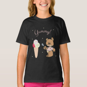 Camiseta Urso com sorvete