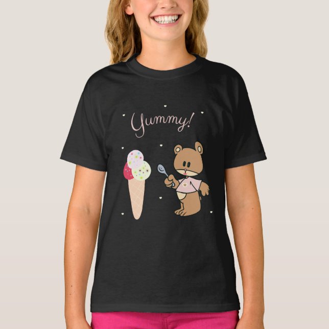 Camiseta Urso com sorvete (Frente)