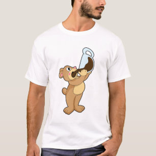 Camiseta Urso com Taça de Café
