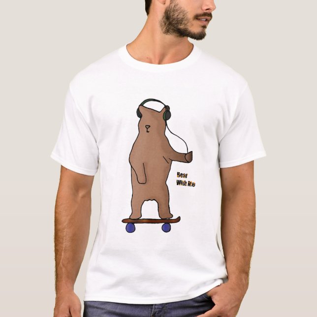 Camiseta Urso comigo - animais do conselho (Frente)