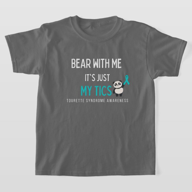 Camiseta urso comigo Tourette Síndrome de Tourette crianças (Postura )