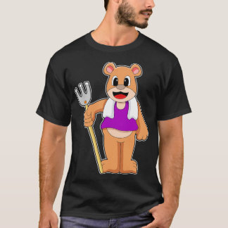 Camiseta Urso como agricultor com Rake