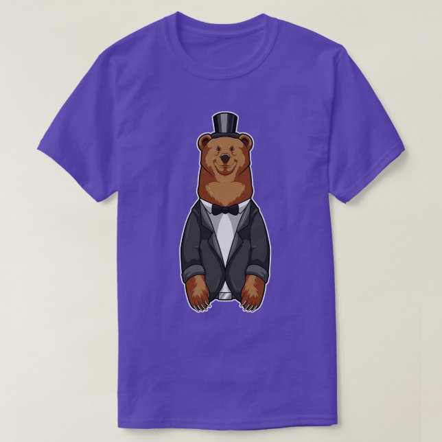 Camiseta Urso como Alcance com Jaqueta (Frente do Design)